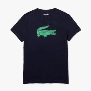 Lacoste Mens Sport 3D Print Crocodile Breathable Jersey T-Shirt - TH2042-51-BWY